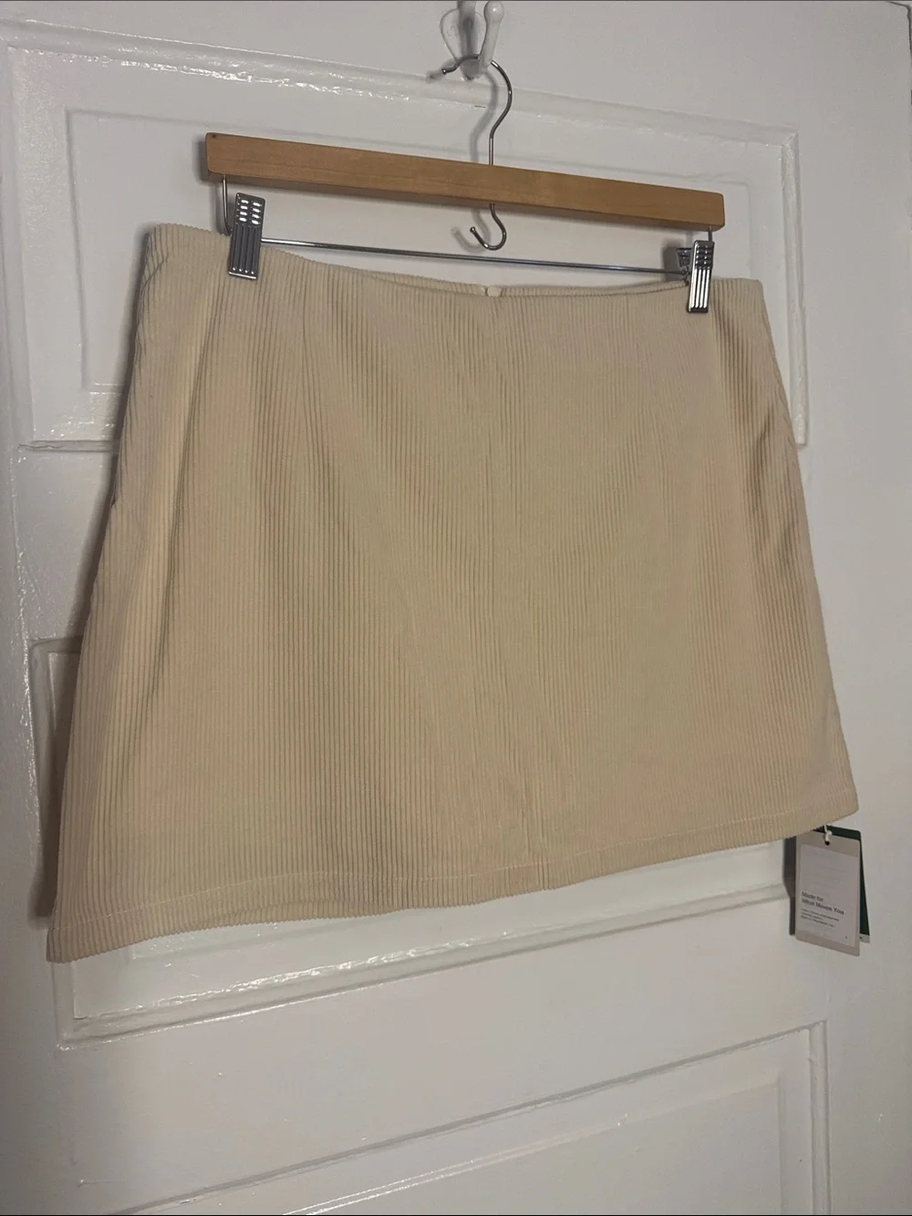 Halara Beige Corduroy Mini Skirt - Women's Classic Style